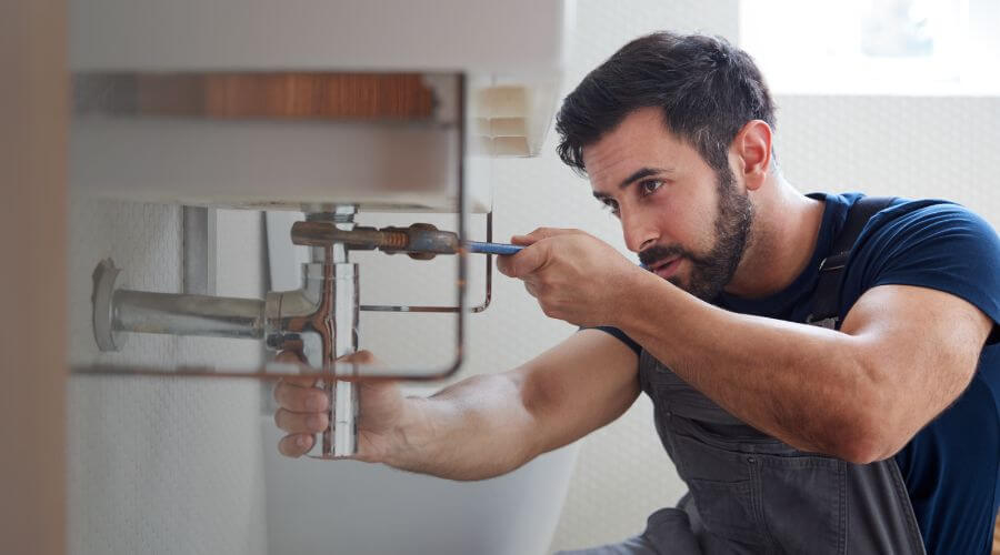 Water heater thermostat replacement in Stendal, IN